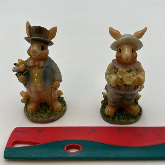 You g’s Small Mr. And Mrs. Rabbit Figurines Easter Decoration - Picture 15 of 16